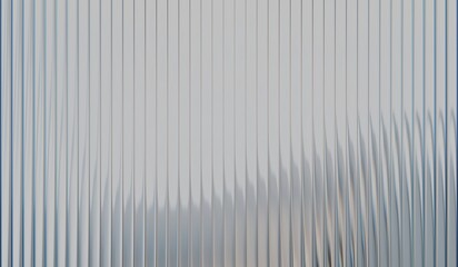 Iridescent glass ripple background with vertical ribbed glass effect, white gradient glass, vibrant...