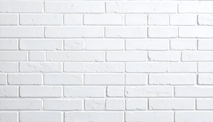 Naklejka premium White Brick Wall Texture Background