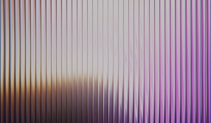 Vibrant purple fractal gradient with smooth distortion texture, iridescent glass ripple background, gradient glass with vertical ribbed glass effect