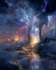 A cosmic gateway to another dimension. Soul library gateway system, proven soul library gateway system for wisdom, soul library gateway system unlocking truth
