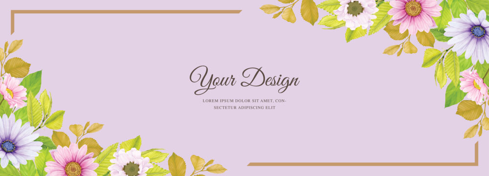 watercolor CHRYSANTHEMUM background