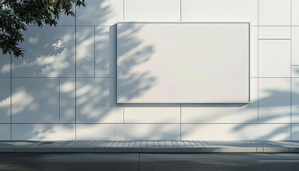 blank billboard on the street,Mock up image: wide blank white billboard or large display and clouds against sunset warm sky. Consumerism, mock up, advertising, isolated white screen, background