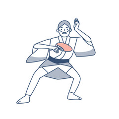 阿波踊りの男踊り