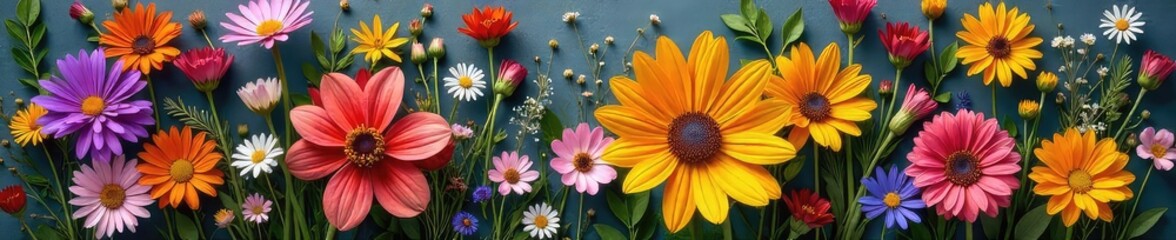 Rustic Wildflower Bouquet Vibrant Spring Blooms for Weddings & Celebrations