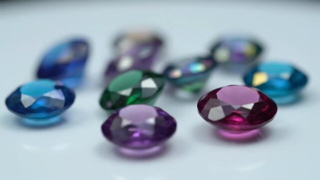 Vibrant Gemstones Collection - A Close-Up View.
