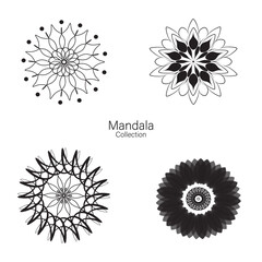 Obraz premium Set of mandala decorative and ornamental design