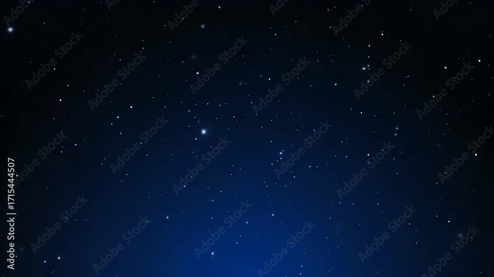 Canvas Prints abstract starry night sky animation featuring slowly drifting and sparkling white particles on a dar
