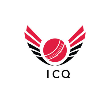 ICQ Cricket Company logo. ICQ Tournament and Team logo design and business. ICQ Branding Design best icon.
