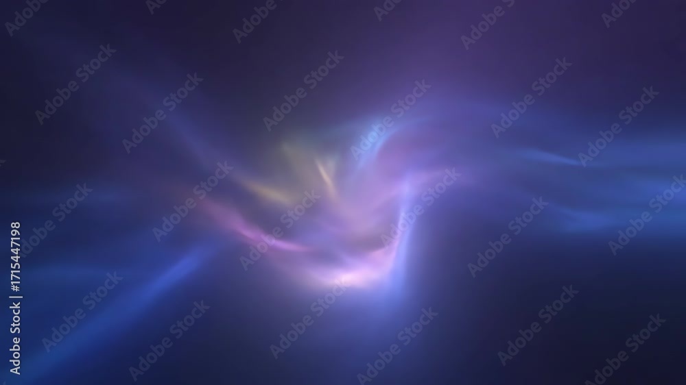 Poster astral glow swirls displaying ethereal, gentle, luminous motion, a calming seamlessly looping abstra