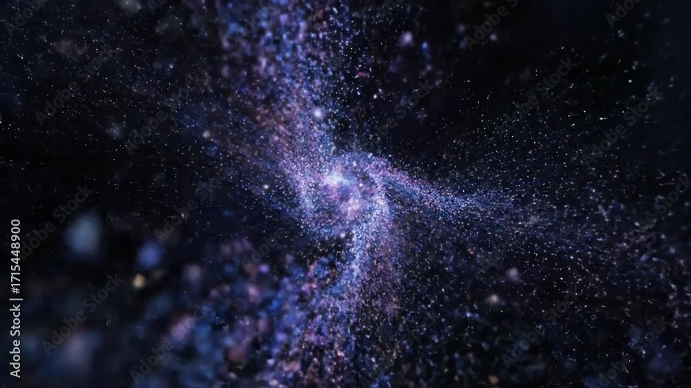 Canvas Prints continuous stream of astral dust in a seamlessly looping video, with fine, glowing particles flowing