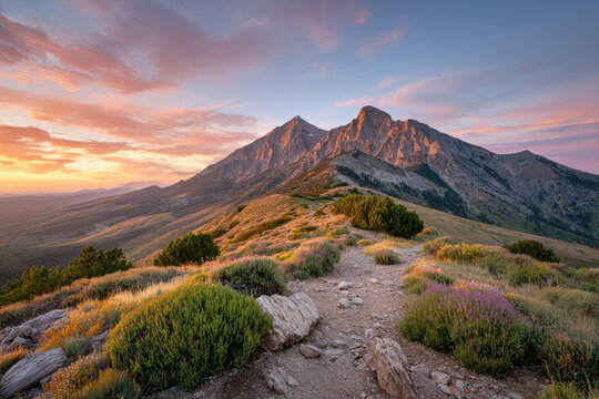 breathtaking summer sunsets and sunrises in mountains create magical moments for any viewer