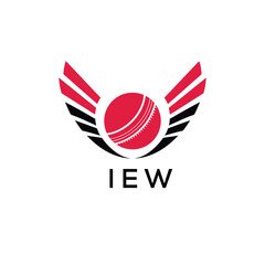 IEW Cricket Company logo. IEW Tournament and Team logo design and business. IEW Branding Design best icon.

