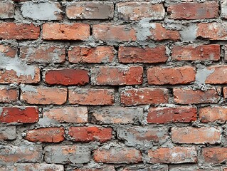 Obraz premium Basic building material red brick background for educational or business use