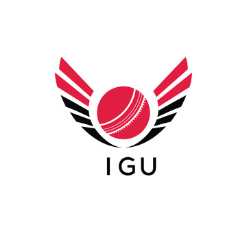 IGU Cricket Company logo. IGU Tournament and Team logo design and business. IGU Branding Design best icon.
