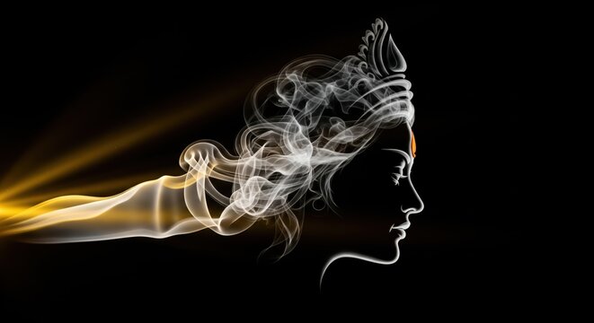 Navratri's Divine Protector, Durga Mata: Her form, crafted from light and shadow, symbolizes her eternal promise to safeguard righteousness and her followers.