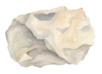 白いゴツゴツした石