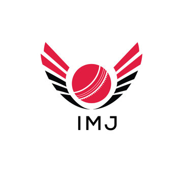 IMJ Cricket Company logo. IMJ Tournament and Team logo design and business. IMJ Branding Design best icon.
