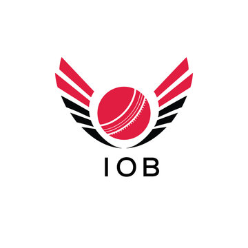 IOB Cricket Company logo. IOB Tournament and Team logo design and business. IOB Branding Design best icon.
