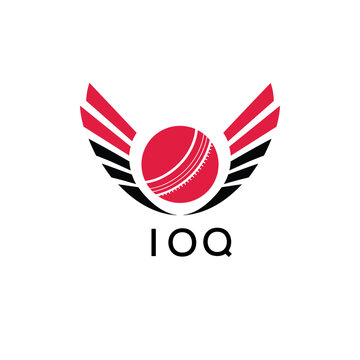 IOQ Cricket Company logo. IOQ Tournament and Team logo design and business. IOQ Branding Design best icon.
