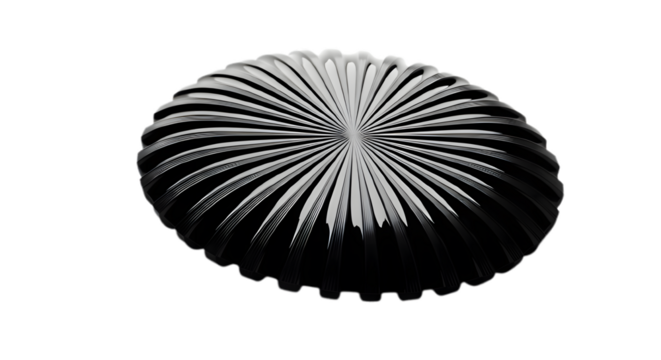 Monochrome Decorative Pattern Circular Shape Radiating Lines Design Abstract