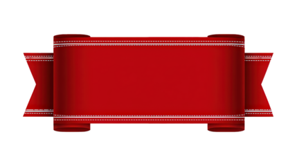 Red Ribbon Banner Design Element