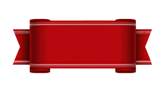 Red Ribbon Banner Design Element