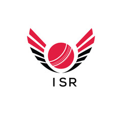 ISR Cricket Company logo. ISR Tournament and Team logo design and business. ISR Branding Design best icon.
