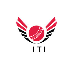 ITI Cricket Company logo. ITI Tournament and Team logo design and business. ITI Branding Design best icon.
