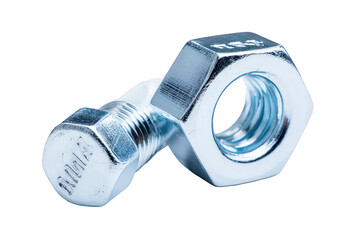 Close Up Of  Industrial  Bolt And Nut