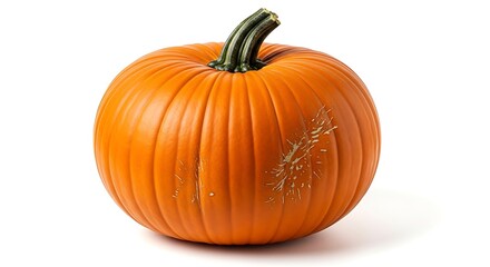 Vibrant Orange Pumpkin - A Symbol of Autumn and Harvest Season.