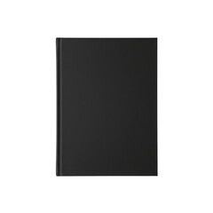 Closed blank black book mockup