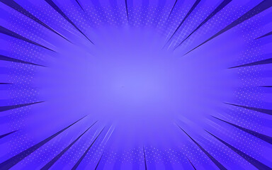 Obraz premium Purple Comic Book Background: Radial Burst Design with Dotted Texture