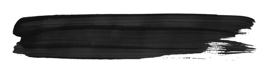 Abstract black watercolor background. Hand drawn artistic style. Isolated on transparent background.