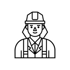 civil engineering icon isolated on white