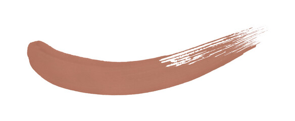 brown watercolor background. Artistic hand paint. Isolated on transparent background.