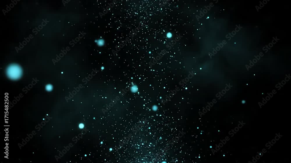 Wall mural abstract blue background, abstract background with particles, abstract blue background with particle