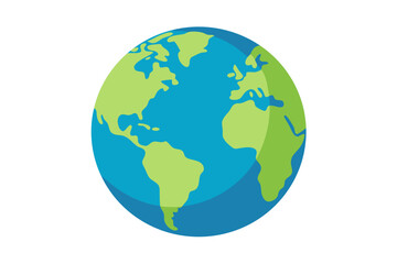 earth globe vector illustration