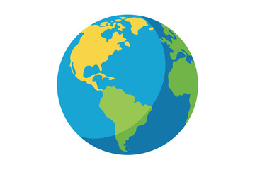 globe on white