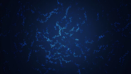 Dark Blue Abstract Particle Background: Glowing Dust and Specks