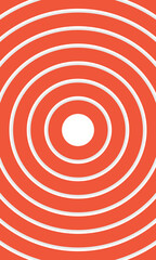 Athletics track background. Orange and white radial circle background pattern.