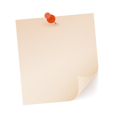 modern and curled notepad sheet template for professional task