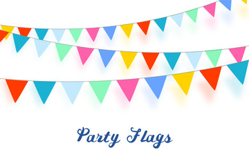 ccolorful triangle bunting flags garland for birthday decor