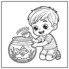 Chibi Boy Coloring Pages