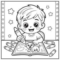 Chibi Boy Coloring Pages