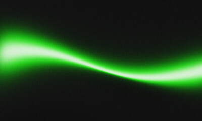 Green grainy glowing abstract light texture, Digital green grainy wave glowing background