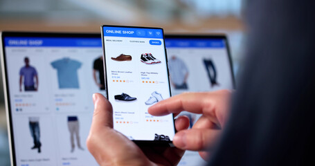 Online Shoe Shopping: Elderly Man Adds Items