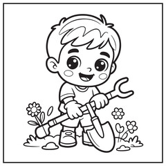 Chibi Boy Coloring Pages