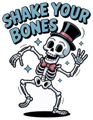 Halloween Skeleton, cartoon, illustration, vector, drawing, logo, character, halloween, woman