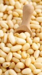 Close-up of pine nuts