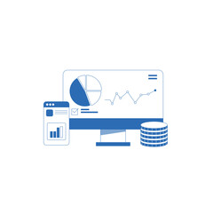 vector illustration of a computer mouse with an arrow